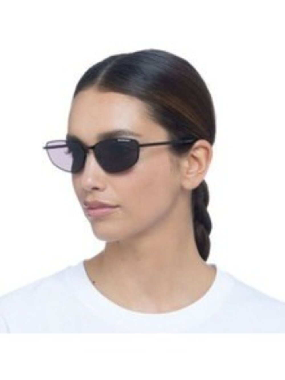 Balenciaga BB0277S 001 Unisex Sunglasses Black Rectangle Frame, Grey Lenses - Picture 7 of 11